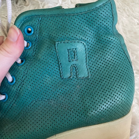 Ruco Line Leather Wedge Sneakers - Picture 4 of 5